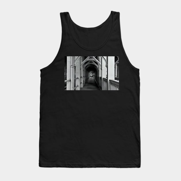 The High Level Bridge, Newcastle upon Tyne - Monochrome Tank Top by Violaman